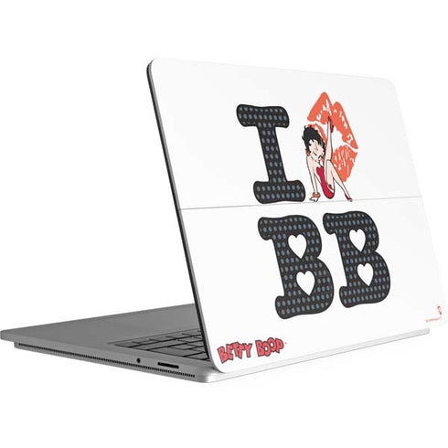 Betty Boop I Love BB Surface Laptop Studio Skin